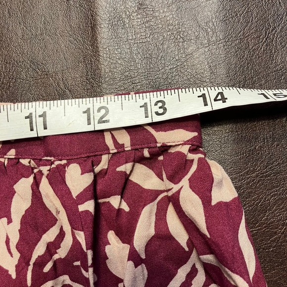 Patrons of Peace Floral Maxi Skirt in Burgundy and Cream - Picture 11 of 13